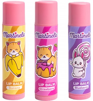 Комплект балсам за устни Martinelia Yummy - Sweet shop, 3 броя
