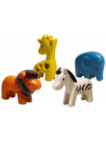 Комплект дървени играчки PlanToys - Животни