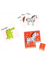 Комплект дървени кубчета Tooky Toy, 9 броя
