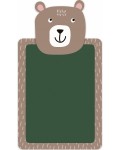 Комплект дъска за рисуване и цветни тебешири Apli Kids - Мече