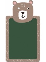 Комплект дъска за рисуване и цветни тебешири Apli Kids - Мече