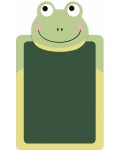 Комплект дъска за рисуване и цветни тебешири Apli Kids - Жабка