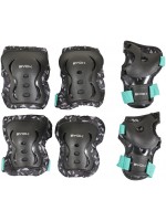 Комплект детски протектори Byox - Dazzle, Class A, до 25 kg, тюркоаз