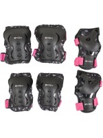 Комплект детски протектори Byox - Dazzle, class B, 25-50 kg, розови