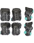 Комплект детски протектори Byox - Dazzle, class B, 25-50 kg, зелени