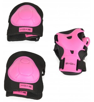 Комплект детски протектори Byox - H110, Class A, Pinky, до 25 kg