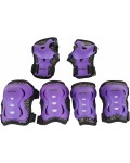 Комплект детски протектори Byox - Sparkle, Class B, до 50 kg, лилави