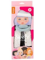 Комплект дрехи за кукла Orange Toys Sweet Sisters - Бяло палто от козина