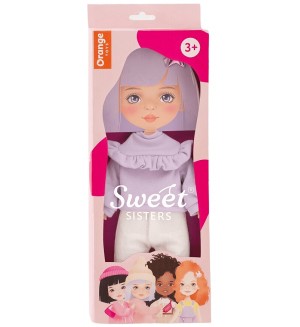 Комплект дрехи за кукла Orange Toys Sweet Sisters - Лилав пуловер