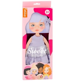 Комплект дрехи за кукла Orange Toys Sweet Sisters - Лилава рокля