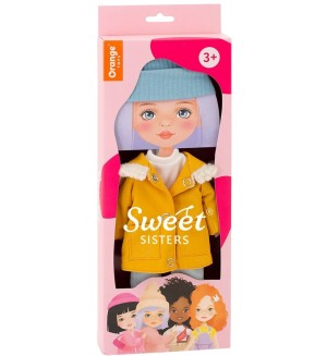 Комплект дрехи за кукла Orange Toys Sweet Sisters - Парка в цвят горчица