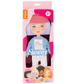 Комплект дрехи за кукла Orange Toys Sweet Sisters - Син суитшърт