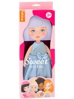 Комплект дрехи за кукла Orange Toys Sweet Sisters - Синя сатенена рокля