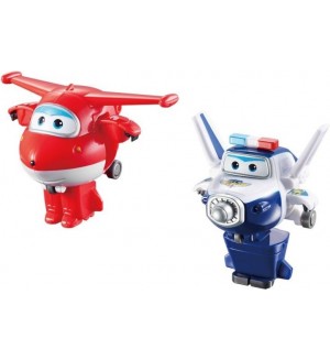 Комплект фигури Alpha Group Super Wings - Джет и Паул, трансформиращи