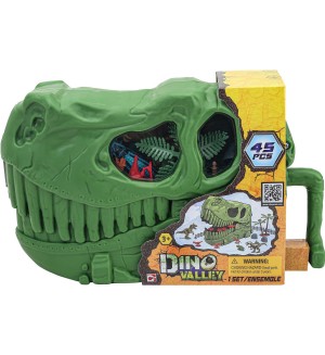 Комплект фигури Chap mei Dino Valley - Динозавърски череп, 45 броя