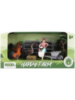 Комплект фигури Cypress - Happy Farm, животни с ограда 