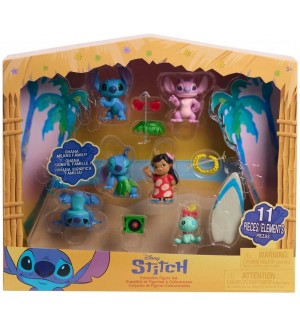 Комплект фигури Disney - Stitch, 11 части