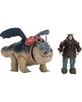 Комплект фигури DreamWorks Dragons - How to Train Your Dragon, Gronckle and Fishlegs