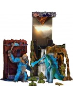 Комплект фигури MonsterVerse Godzilla x Kong - Битката в Кухата земя, с диорама