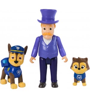Комплект фигури Spin Master Paw Patrol - Чейс, Хъмдингър и котето Чейс