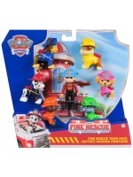 Комплект фигури Spin Master Paw Patrol Fire Rescue - Спасителен екип, 7 броя