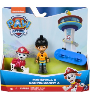 Комплект фигури Spin Master Paw Patrol - Маршал и дръзкият Дани