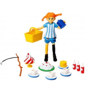 Комплект фигуркa Pippi - Пипи Дългото чорапче и аксесоари 