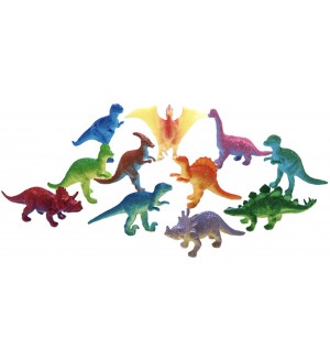Комплект фигурки Faunica - Динозаври, 12 части