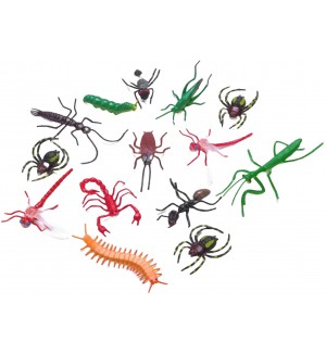 Комплект фигурки Faunica - Насекоми, 12 части
