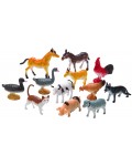 Комплект фигурки Faunica - Животни от фермата, 12 части