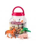 Комплект фигурки Faunica - Животни от фермата, 30 части