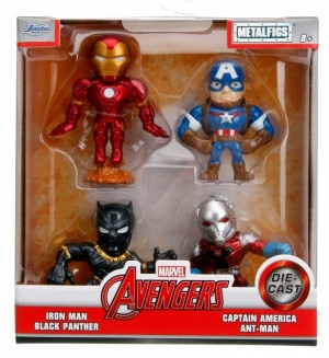 Комплект фигурки Jada Toys - Marvel Avengers, 4 броя