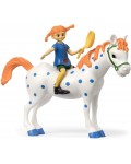 Комплект фигурки Pippi - Пипи Дъгото чорапче и кончето