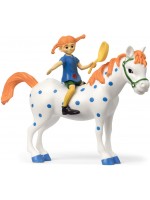 Комплект фигурки Pippi - Пипи Дъгото чорапче и кончето
