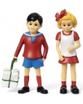 Комплект фигурки Pippi - Томи и Аника от Пипи Дългото чорапче