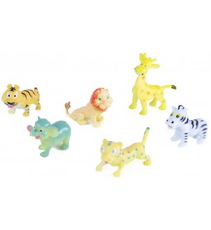 Комплект фигурки Rappa - Бебета диви животни II, 6 броя, 4-4.5 cm
