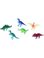 Комплект фигурки Rappa - Динозаври, 6 броя, 6-9 cm
