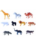 Комплект фигурки Rappa - Диви животни, 10 броя, 5-6.5 cm