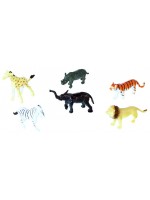 Комплект фигурки Rappa - Диви животни, 6 броя, 6-7 cm