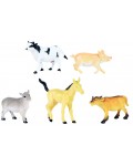 Комплект фигурки Rappa - Домашни животни, 5 броя, 7-9 cm