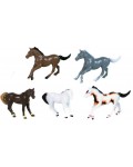 Комплект фигурки Rappa - Коне I, 5 броя, 6 cm