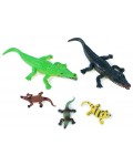 Комплект фигурки Rappa - Крокодили, 5 броя, 8-20 cm