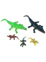 Комплект фигурки Rappa - Крокодили, 5 броя, 8-20 cm