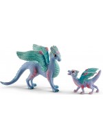 Комплект фигурки Schleich Bayala - Цветни дракони