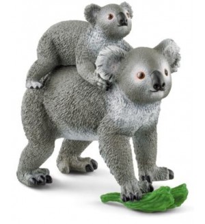Комплект фигурки Schleich Wild Life - Мама коала с бебе