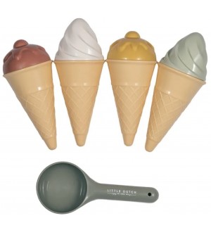 Комплект формички за пясък Little Dutch Fresh Greens Комплект формички за пясък Little Dutch Fresh Greens