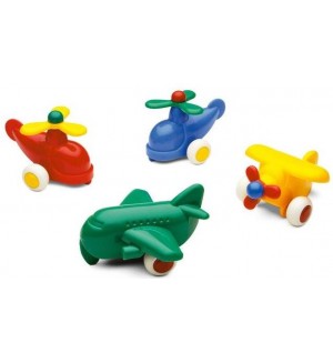 Комплект играчки Viking Toys - Самолети, 60 броя, 7 cm