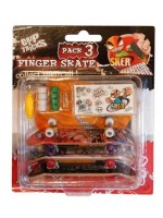 Комплект играчки за пръсти Grip&Trick - Скейтборди, 3 броя