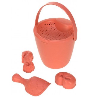 Комплект играчки за пясък Lassig - Splash & Fun, розов, 5 броя