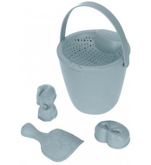 Комплект играчки за пясък Lassig - Splash & Fun, син, 5 броя